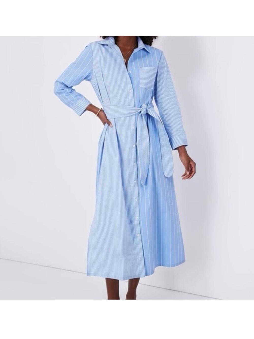 Tuckernuck Chessie Shirt Dress with Tie Waist